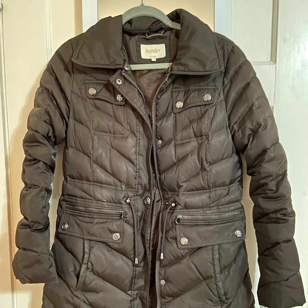 Laundry by Shelli Segal Faux Fur Down Puffer Jacket - Picture 2 of 5